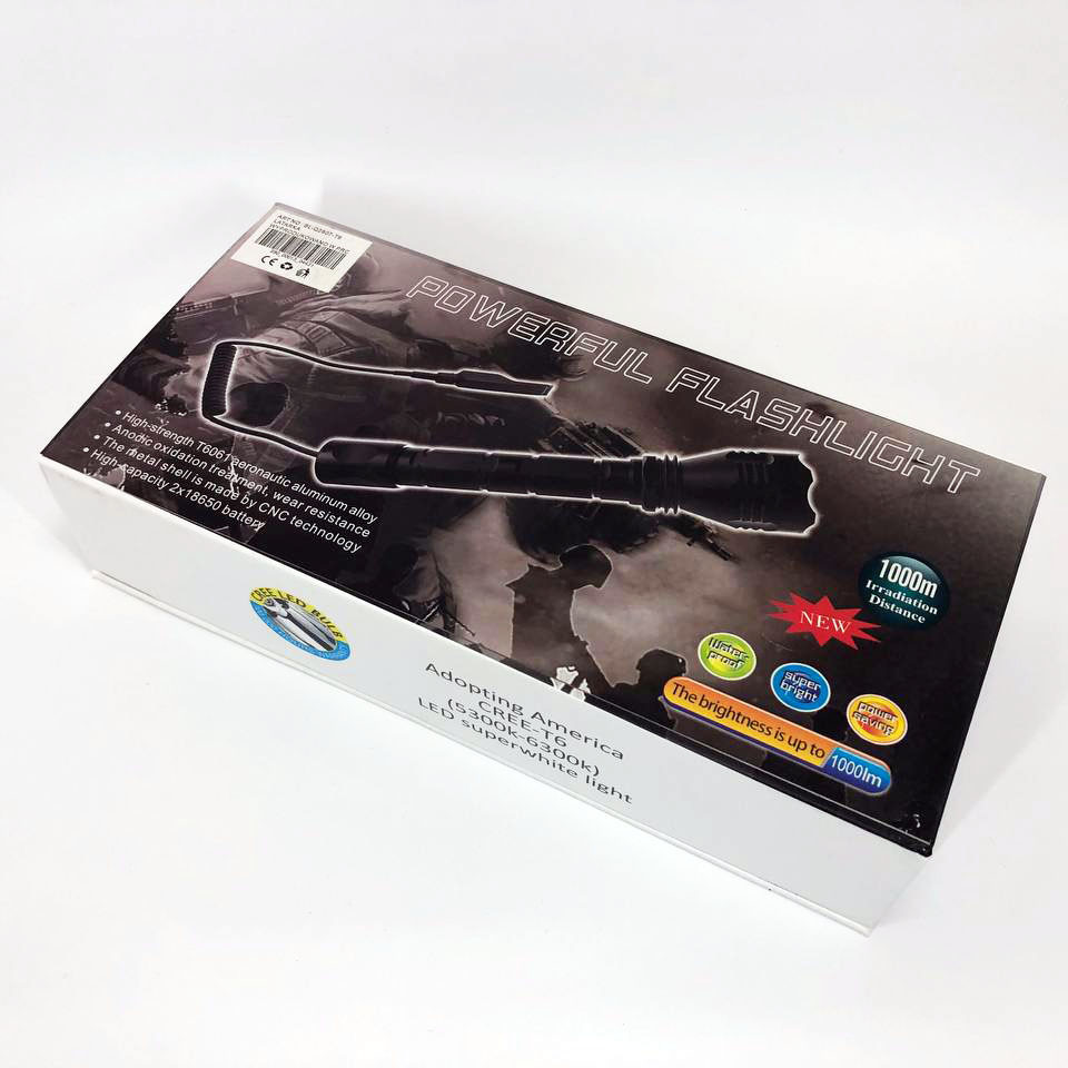 Тактичні ліхтарі з зумом Police, Яскравий світлодіодний потужний ліхтар, Алюмінієвий ліхтар 18650 XF-30 Львів - фото 2