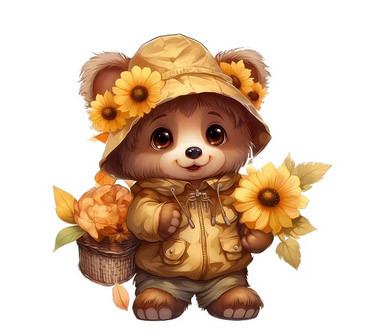 Термонаклейка модня для одежда Мишка Киев - изображение 1