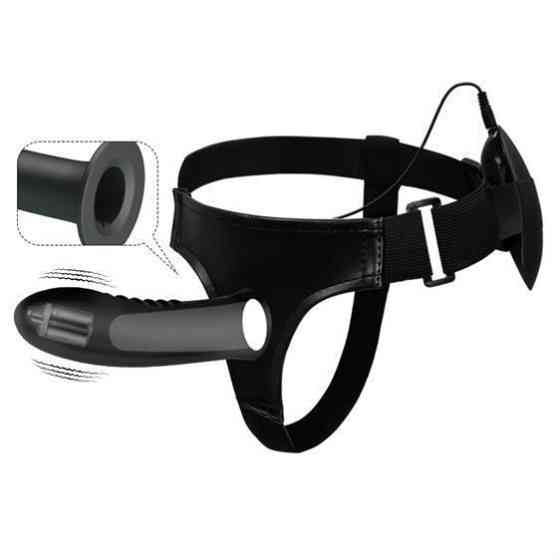 Страпон - Pretty Love Myron 7.2" Vibrating Strap On Sex Aura Київ
