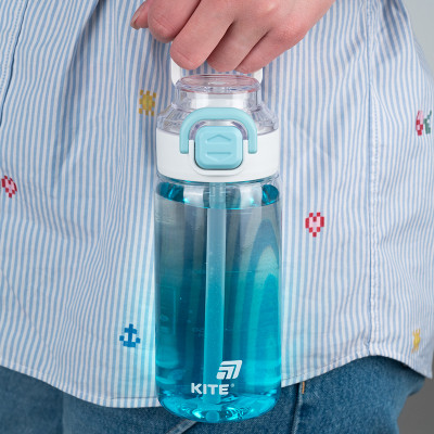 Поильник-непроливайка Kite 600 мл, блакитна (K25-1212-2) Винница - изображение 5