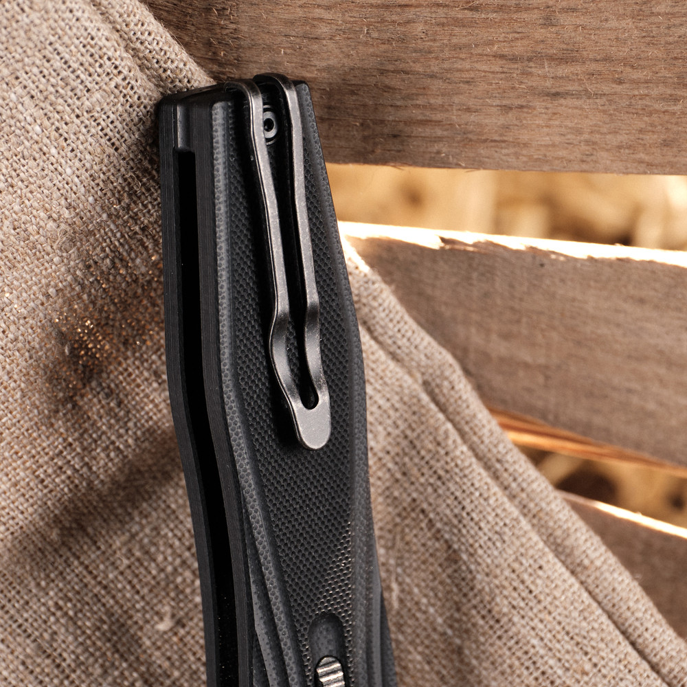 Ніж складаний туристичний Ruike P188-B, (9.1 см) D2 / G10 чорний Киев - изображение 15