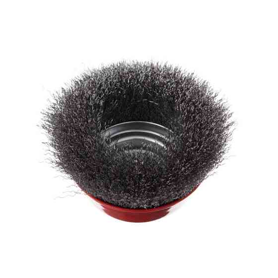 Щітка чашкова, 125 мм, M14, кручений дріт, для КШМ, 6500 об/хв INTERTOOL BT-1125 Київ