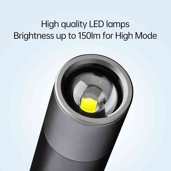 Карманный ручной аккумуляторный фонарь Nextool Zoom Flashlight, 150 лм, алюминиевый корпус Киев