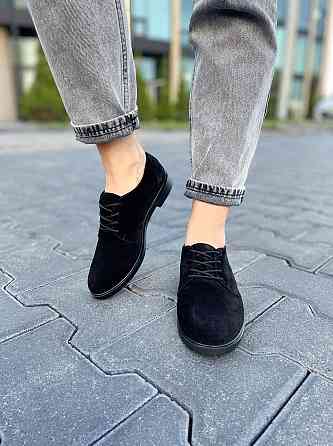 Туфлі жіночі RONE чорні замша натуральна 38р.-24.5см. 39р.-25.5см. (2673) Коломия