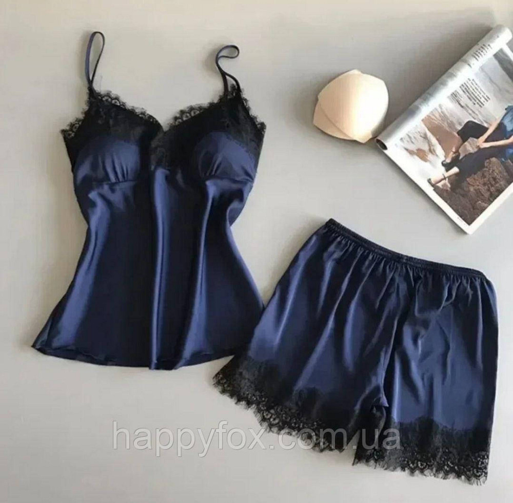 Атласний жіночий спальний костюм. Львів - фото 1