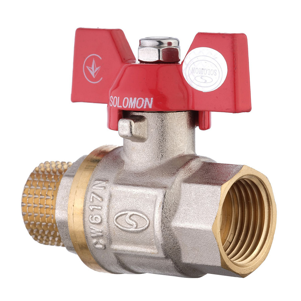 Кран кульовий прямий SOLOMON 1/2″ ЗВ КБ PN40 B1008 Тернополь - изображение 3