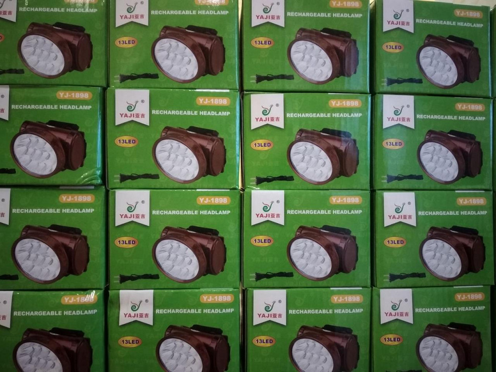 Фонарь аккумуляторный светодиодный YAJIA YJ-1898 на голову, мощный фонарик Полтава - изображение 1