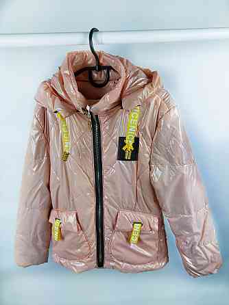 Демисезонная розовая куртка для девочек 8,9,10 лет Николаев