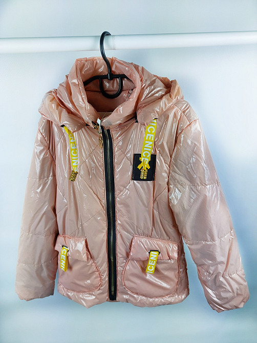 Демісезонна рожева куртка для дівчинок Миколаїв - фото 1