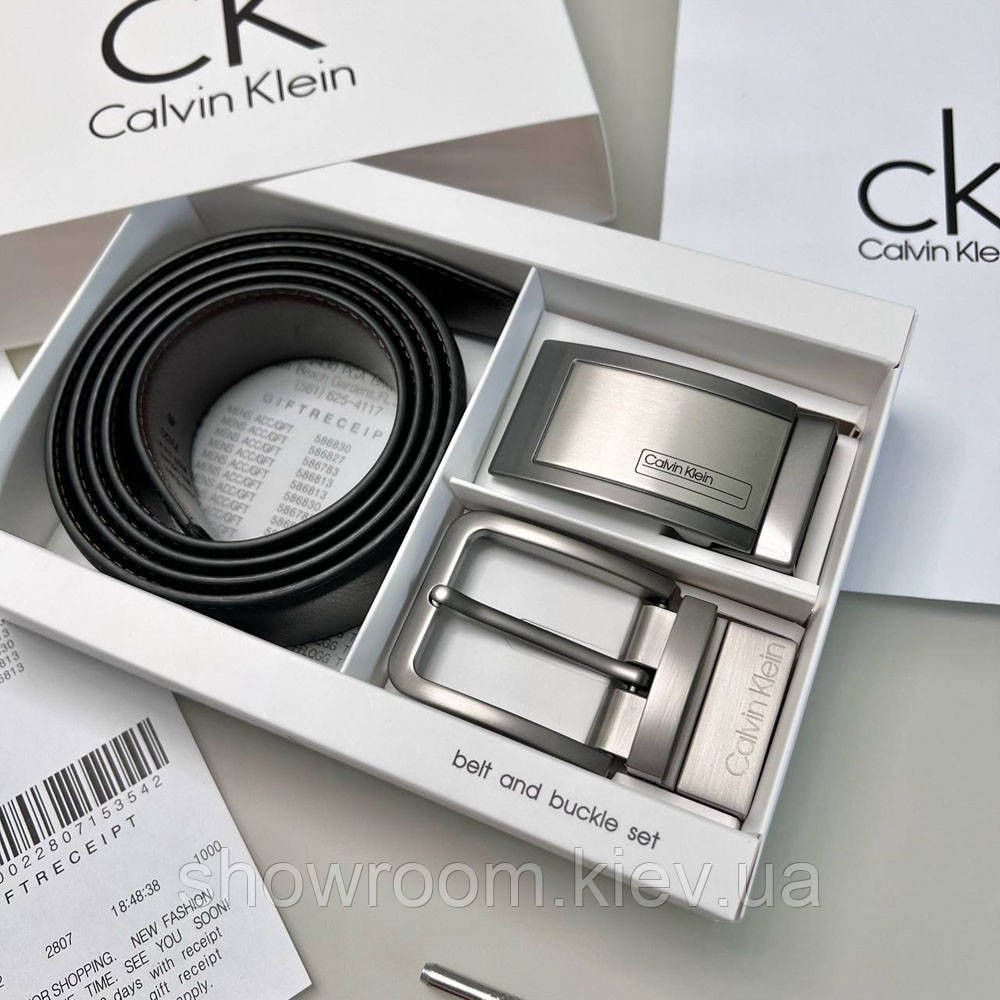УЦІНКА! Чоловічий подарунковий набір (ремінь із двома пряжками) (414) Київ - фото 2