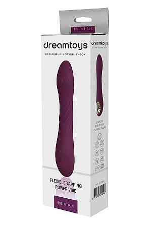 Вібратор гнучкий з пульсацією Dream Toys Essentials Tapping Power Vibе, фіолетовий Sex Aura Київ