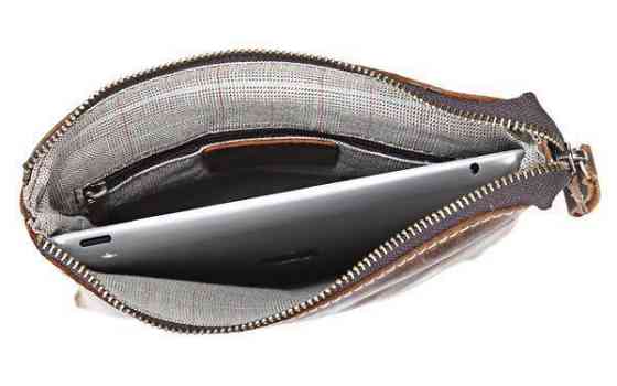 Шкіряна чоловіча сумка Vintage 14061 коричнева Київ