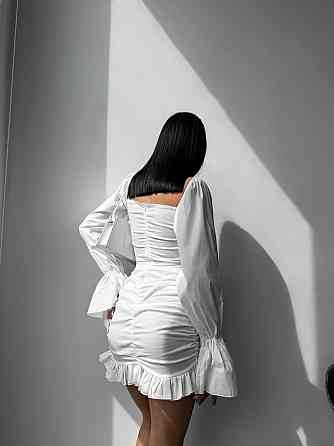 Жіноча приваблива вечірня мініплаття з турецького котону Білий, 44/46 Одеса