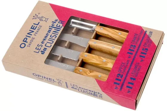 Кухонный Набор Ножей 4 предмета Opinel (Опинель) No.112 - 115 