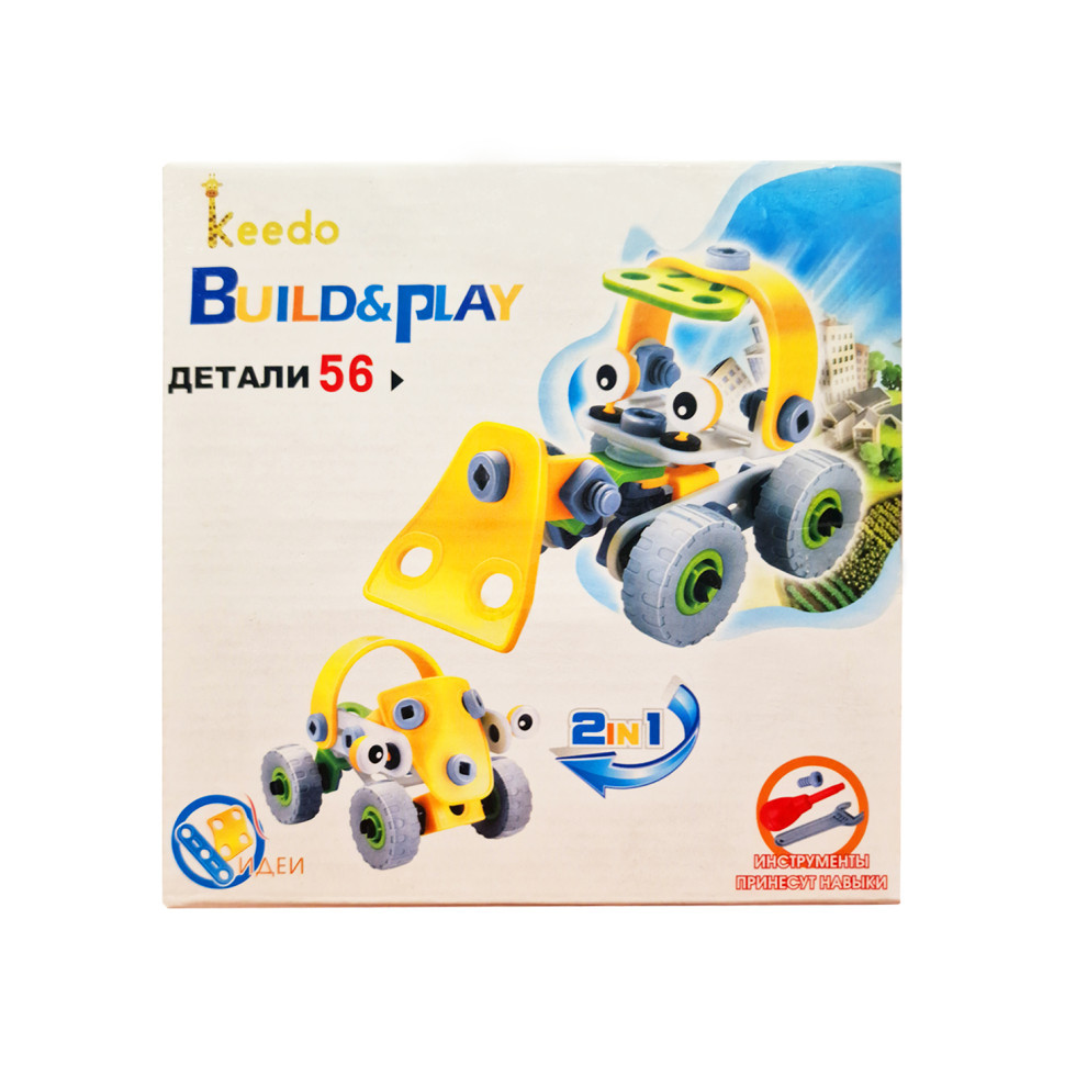 Конструктор Build&Play 2 в 1 "Будівельники" HANYE J-7725, 56 елемента Вінниця - фото 2