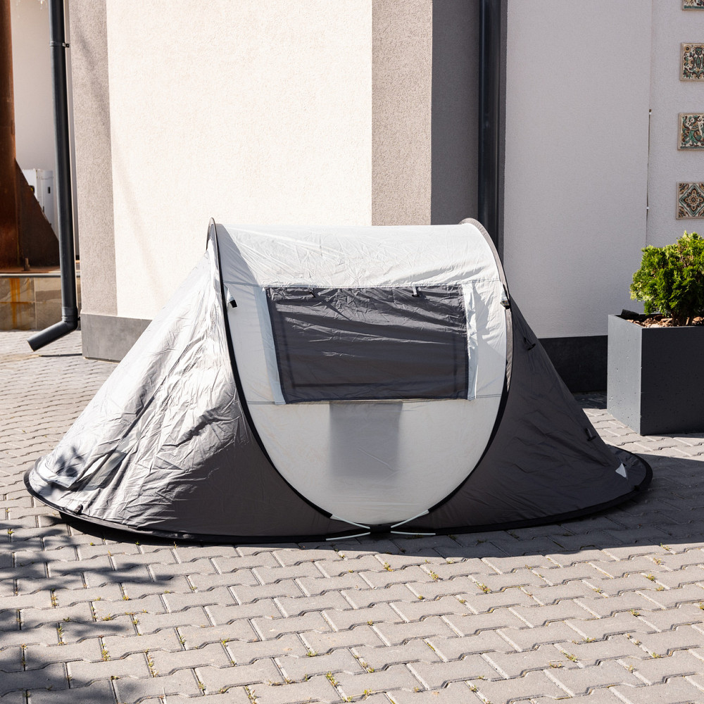 Lugi Намет туристичний 245×145×100 (см) кемпінговий для риболовлі 2 х місний Сірий LU-030BE Киев - изображение 2