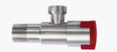 Кран угловой нерж. AQUASTRONG V2 Red M1/2 х M1/2 (V200) Киев - изображение 2