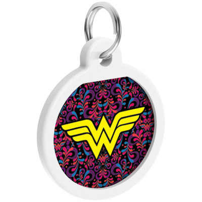 Адресник для тварин WAUDOG Smart ID з QR паспортом "Чудо-жінка 3", круг 25 мм (0625-1018ru-eng) Вінниця - фото 2