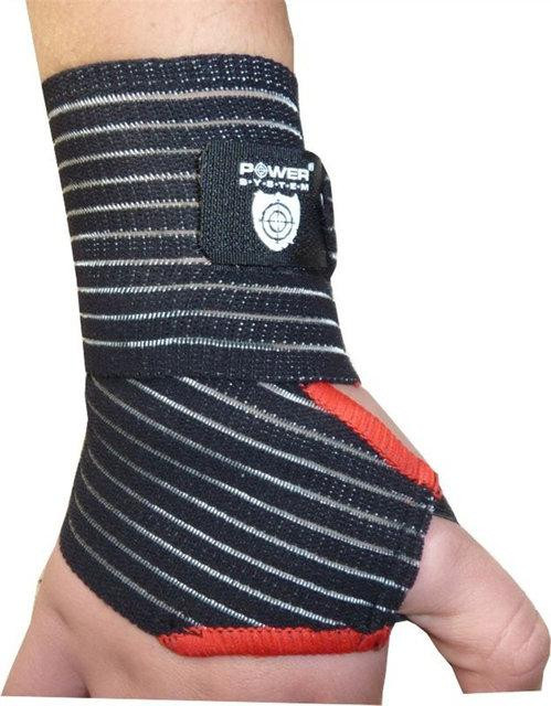 Кистьові бинти Power System PS-6000 Elastic Wrist Support Black/Red (пара) Луцьк - фото 4