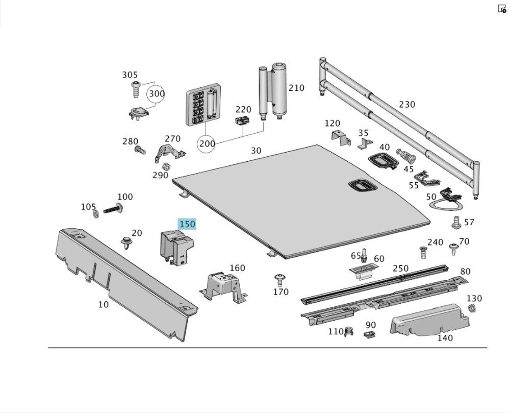 Mercedes-Benz  A1666841731 Кронштейн у багажнику в центрі ML/GLE W166 GLE Coupe C292 Одеса - фото 2