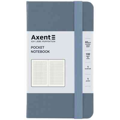 Книга записная Axent Partner 95x140 мм, 96 листов, клетка, серая (8301-62-A) Винница