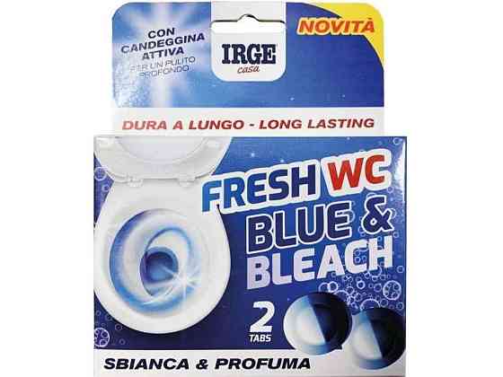 Таблетка Чистоты для сливного бачка 2шт 2в1 Blue с отбеливателем ТМ IRGE Киев