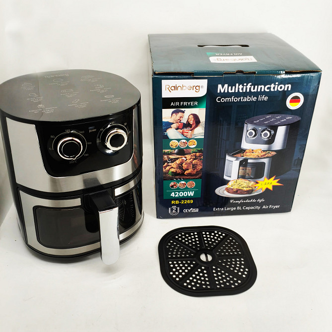 Мультипечь с функцией аэрофритюрницы и грилем, Сенсорная аэрофритюрница аэрогриль мультипечь для дома SF-67 Львов - изображение 8