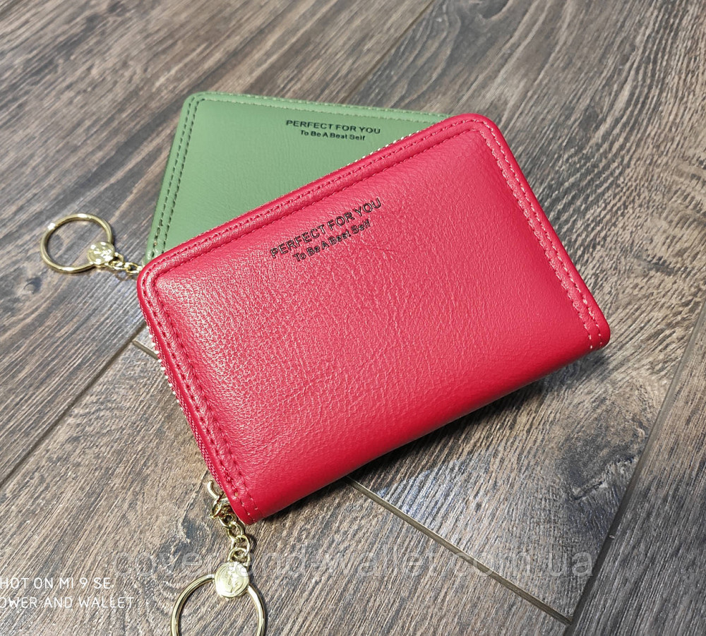 Компактний жіночий портмоне картхолдер на блискавці Київ - фото 1