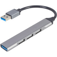 Концентратор Gembird USB-A to USB 3.1 Gen1 (5 Gbps), 3 х USB 2.0 (UHB-U3P1U2P3-02) Киев - изображение 1