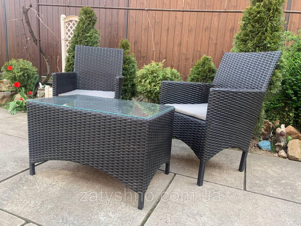 Ротангові меблі з 2 кріслами та столом Київ - фото 4