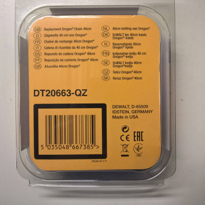 Цепь DeWALT 3/8'", 1.1 мм, 56 звеньев, длина шины 16"'/40 см (DT20663) Винница - изображение 3