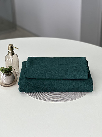 Полотенце банное Ideal Textile махровое 100х150 см (56860335) Смарагдовий Черновцы - изображение 1