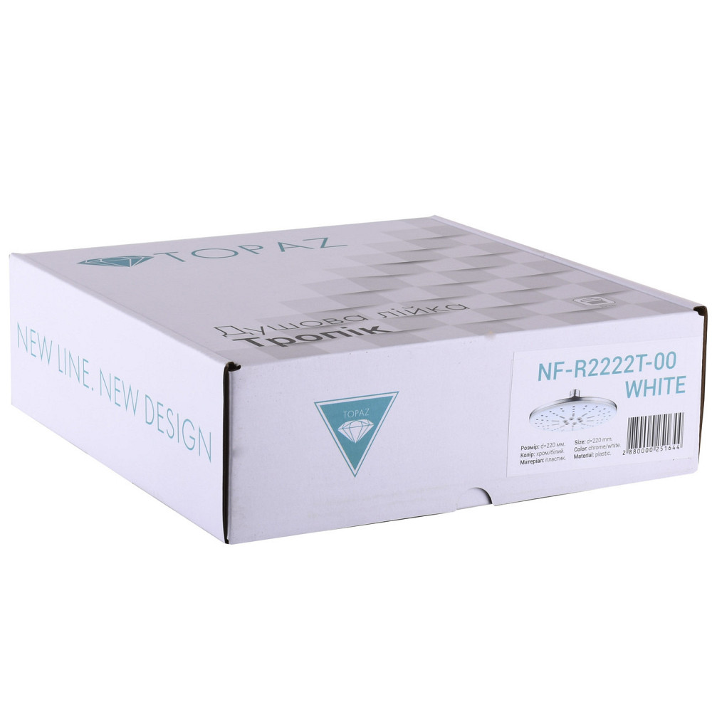 Душевая лейка Topaz NF-R2222T-00-WHITE Київ - фото 2