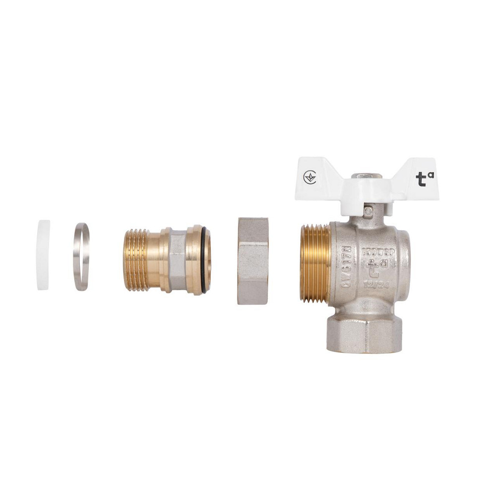 Кран Американка Thermo Alliance Standart з антипротічкою кутовий 3/4 PN40 конус SD901NW20PN40 Київ - фото 9
