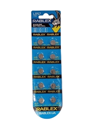 Батарейки-Таблетки Rablex LR57/AG7/1.5V блистер 10шт. Днепр