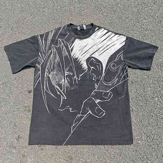 Футболка мужская с принтом аниме Аниме Тригун Васх Тхе манга оверсайз (S/M/L) Черний Днепр