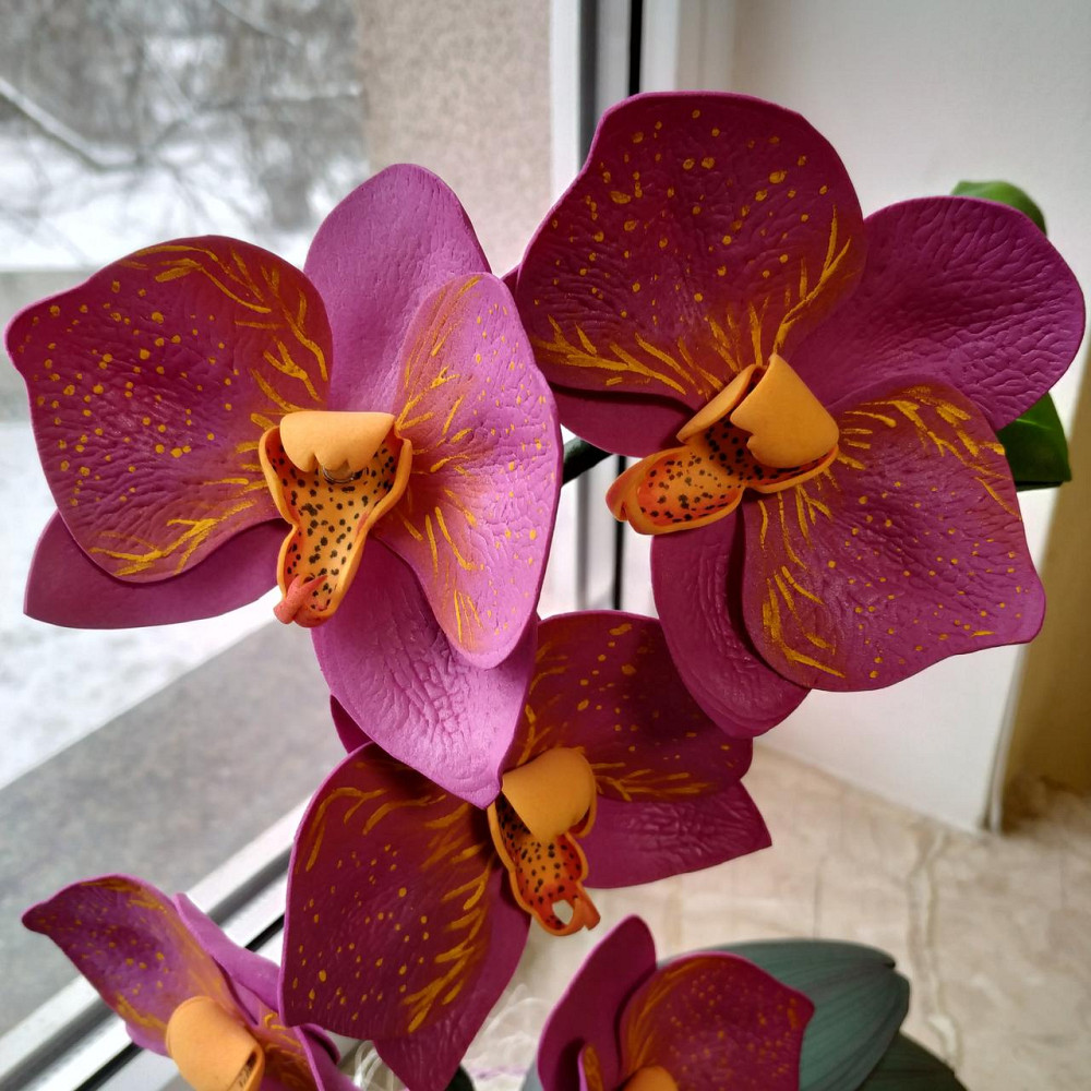 Світильник-нічник "Орхідея бузкова" Дніпро - фото 7