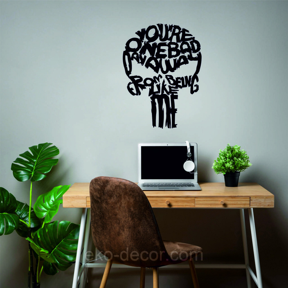 Декоративное настенное Панно «Череп» Декор на стену 110*82 см, Черный Киев - изображение 4