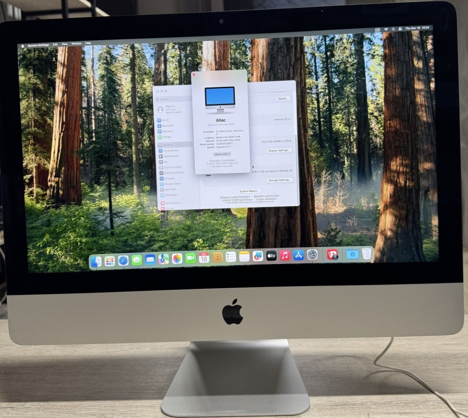 Apple iMac 21.5 2019 4K i7 6 Core 16GB RAM 512GB SSD AMD 4GB. Киев - изображение 5