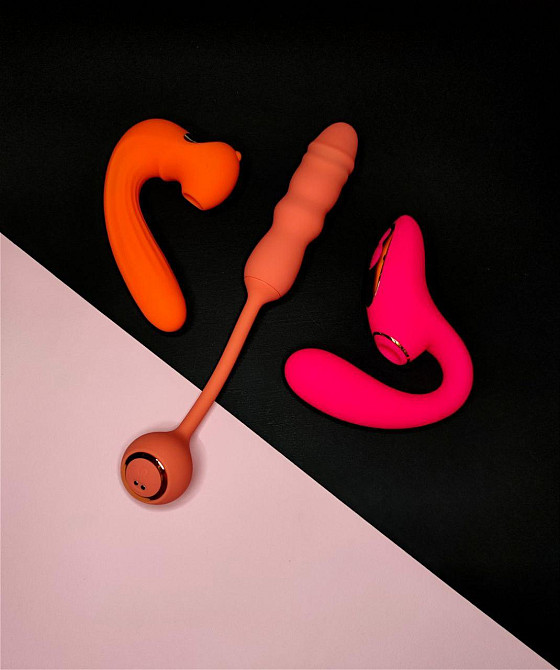 Вибратор двойной стимуляции вакуумный Chisa Kissen Duende, с вибрацией, розовый Sex Aura Киев - изображение 9