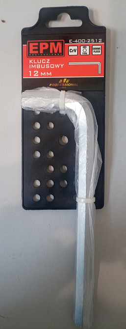 Ключ імбусовий "EPM" шестигранний Hex 12 мм Киев - изображение 1
