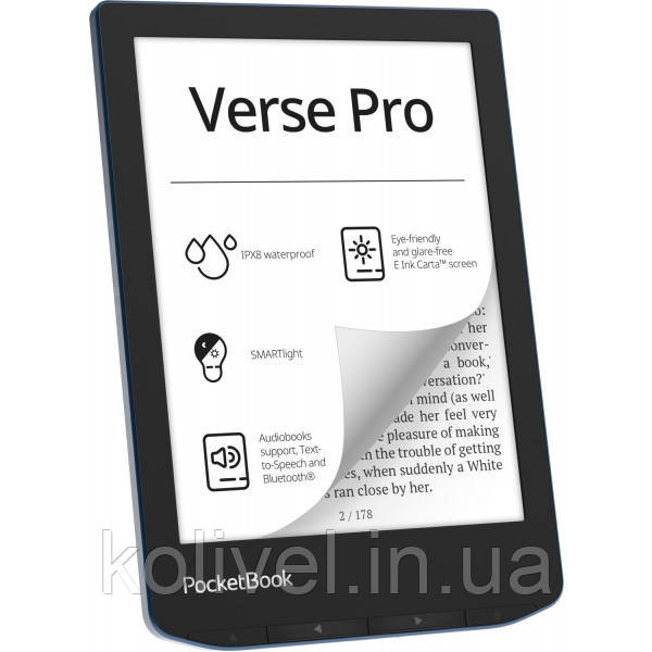 Електронна книжка PocketBook Verse Pro (PB634) Azure (PB634-A-CIS) Київ - фото 2
