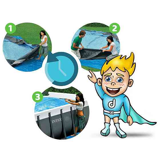 Бассейн каркасный овальный 18в1 Bestway 56620, 427 x 250 x 100 см Киев