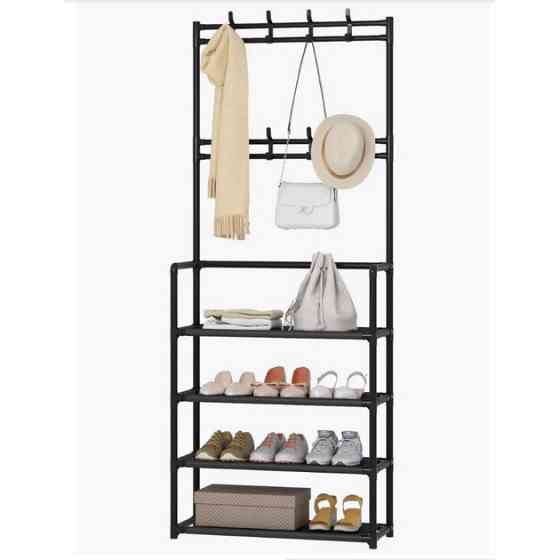 Полка пластиковая для обуви 150х60х28см, Вместительная этажерка для обуви секций Органайзер HX-18 Львов