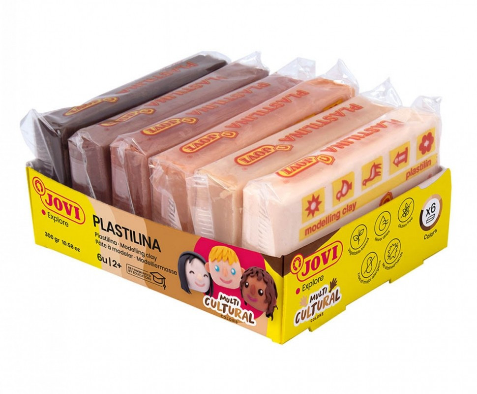 Пластилін Jovi Multicultural 6 кольорів по 50г (70/6M) Киев - изображение 1
