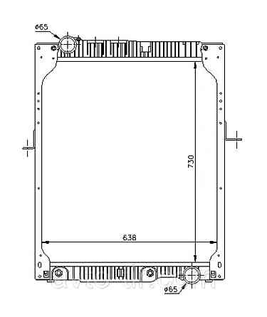 Радиатор с рамой MB NG / MK / SK  6555002103 6525014401 6525014501 6525016501 6555000103 6555000403 Луцк