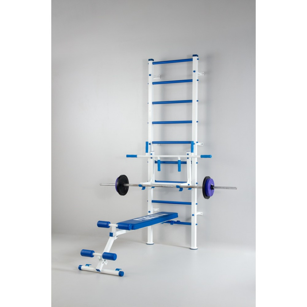 Шведська стінка зі знімним турником та брусами металева у квартиру для дорослих та дітей Кам'янське - фото 2