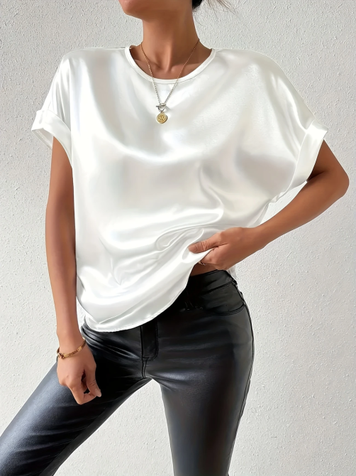 Жіноча футболка з шовку Білий XL Харків - фото 4