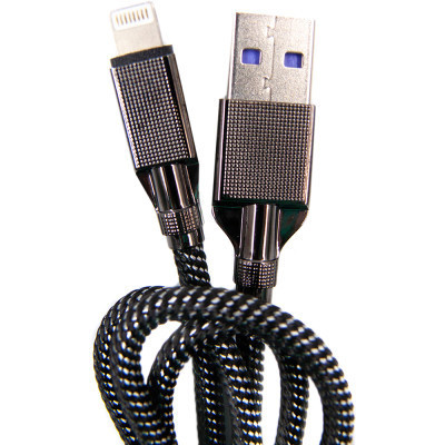 Дата кабель USB 3.0 AM to Lightning 1.0m 4A black Dengos (NTK-L-KPR-USB3-BLACK) Вінниця - фото 1