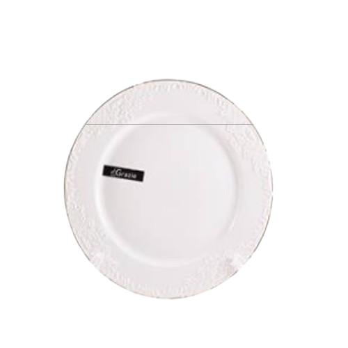 Тарілка обідня Гармонія 20,5см порцеляна кругла білий Interos Житомир - фото 3